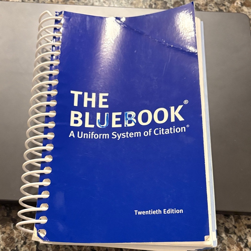 The Bluebook Twentieth Edition